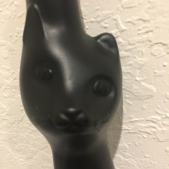 SOLD BLACK CAT Glass Bottle/Vase 500ml 13" Germany - Picture 3 of 6